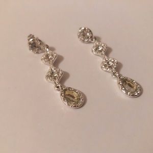 Diamond Dangling Earrings